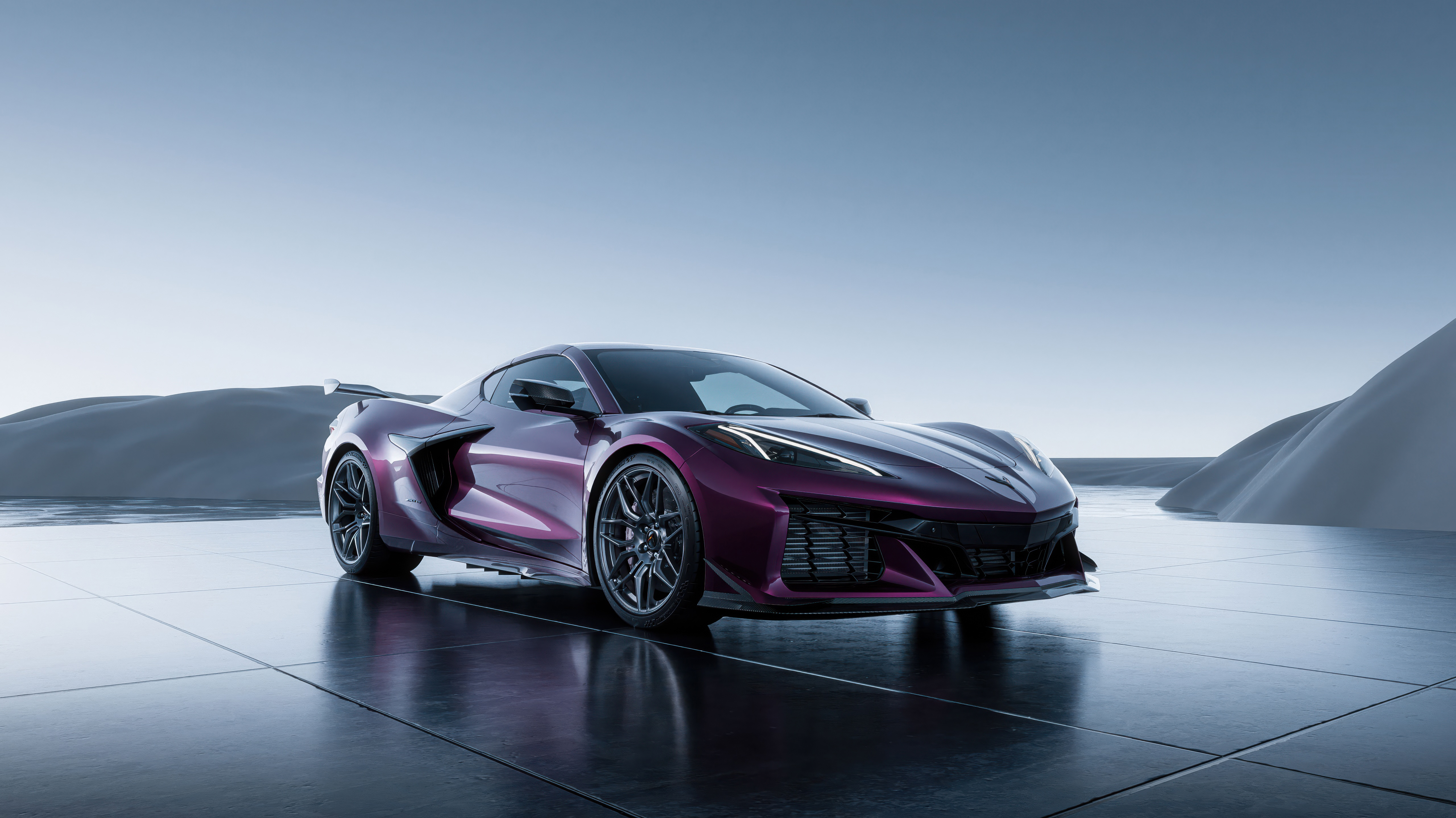 Purple Chevrolet Corvette Z06 Studio Wallpaper – free HD wallpaper