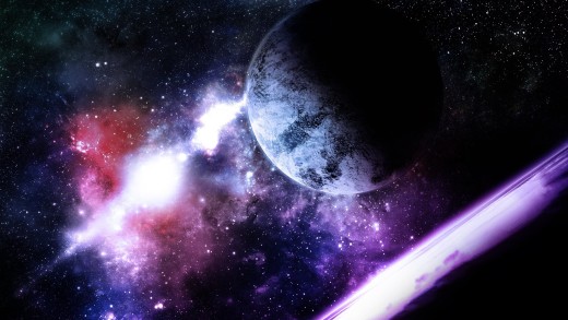Purple Nebula Planet Wallpaper