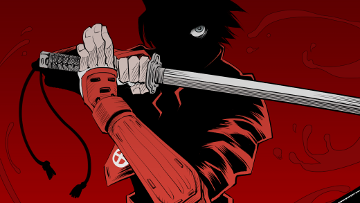 Red Samurai Katana Anime Wallpaper