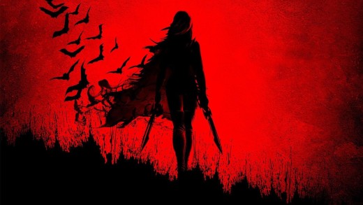 Red Silhouette Anime Wallpaper