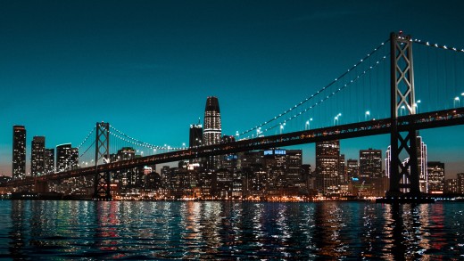 San Francisco Bay Bridge Waterfront Wallpaper