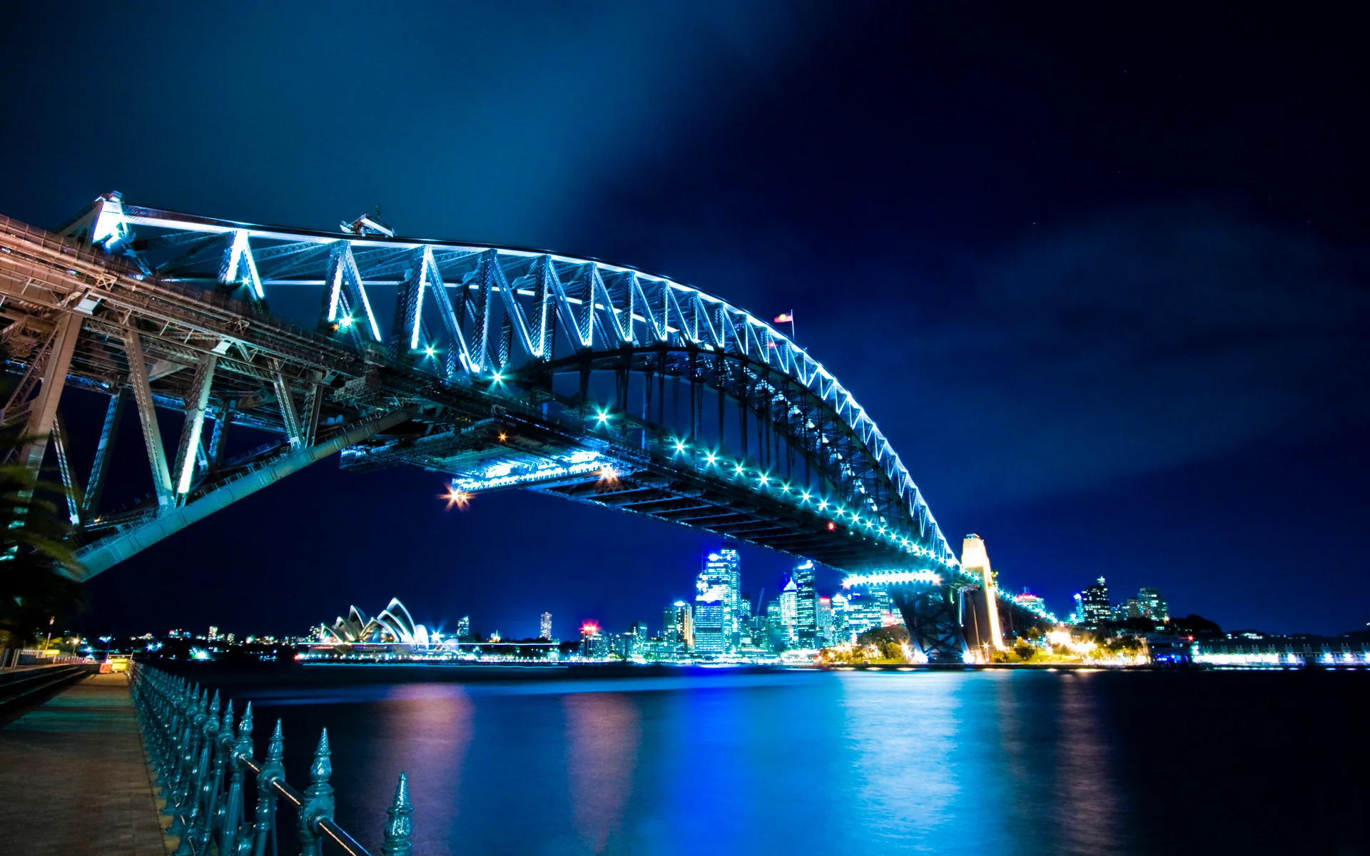 Sydney Harbour Bridge Night Wallpaper – free HD wallpaper