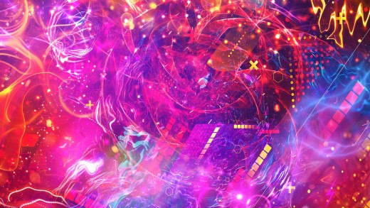 Vibrant Neon Abstract Wallpaper