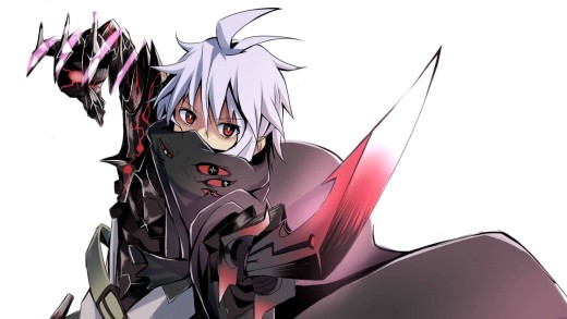White Haired Anime Swordsman Wallpaper