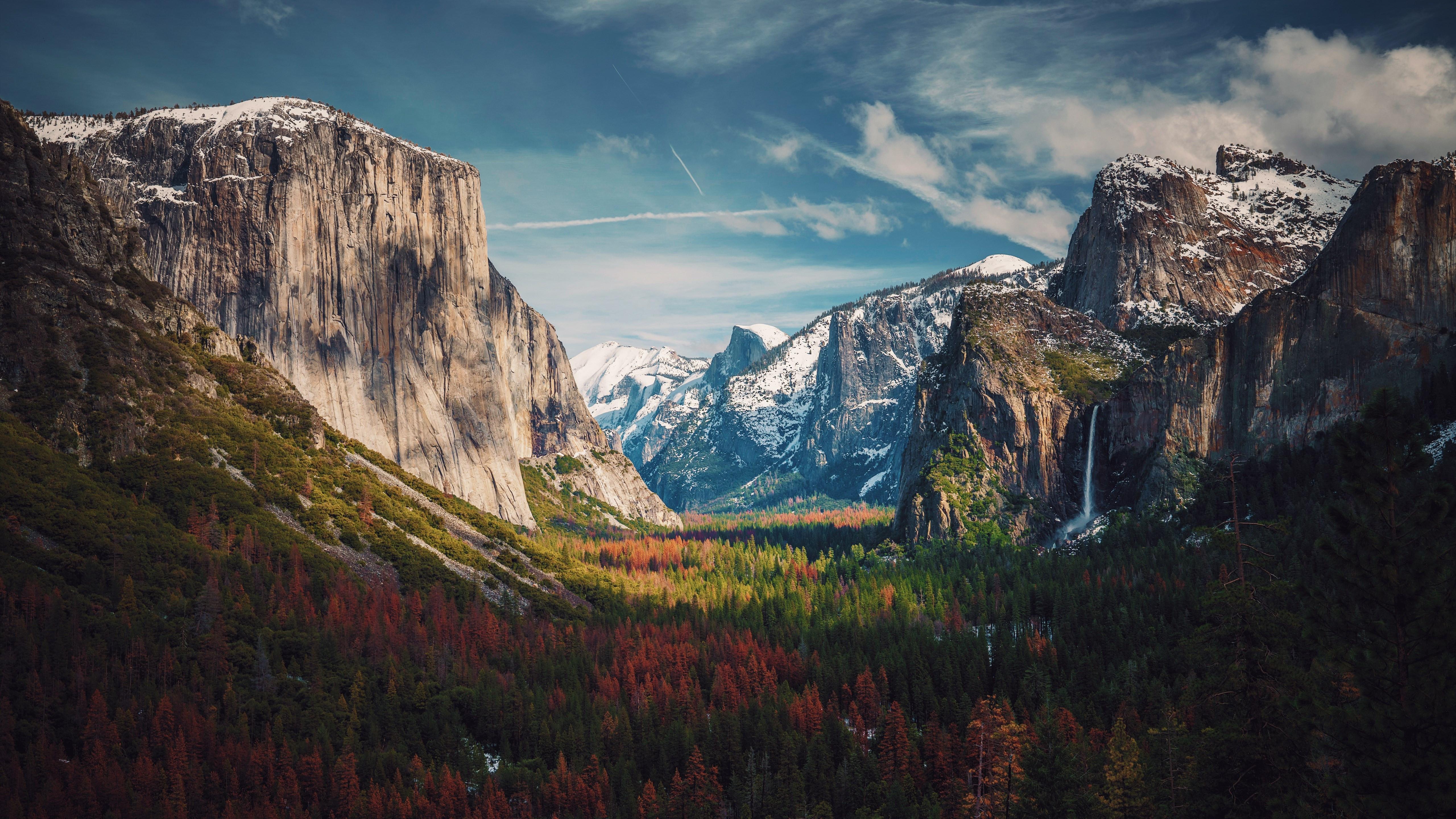 Yosemite Valley Mountain Landscape 5K Wallpaper – free HD wallpaper